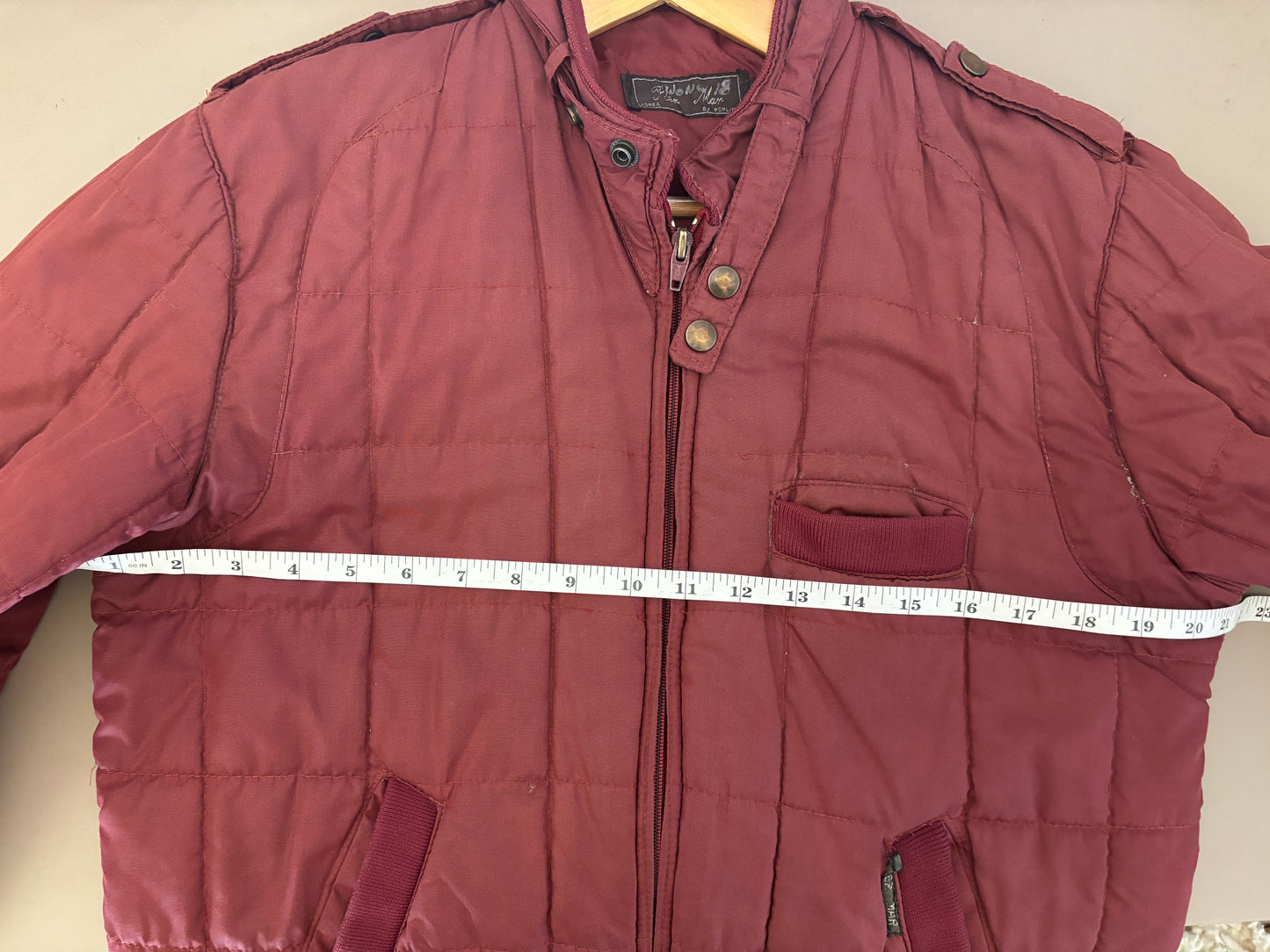 Vintage quilted bomber jacket S