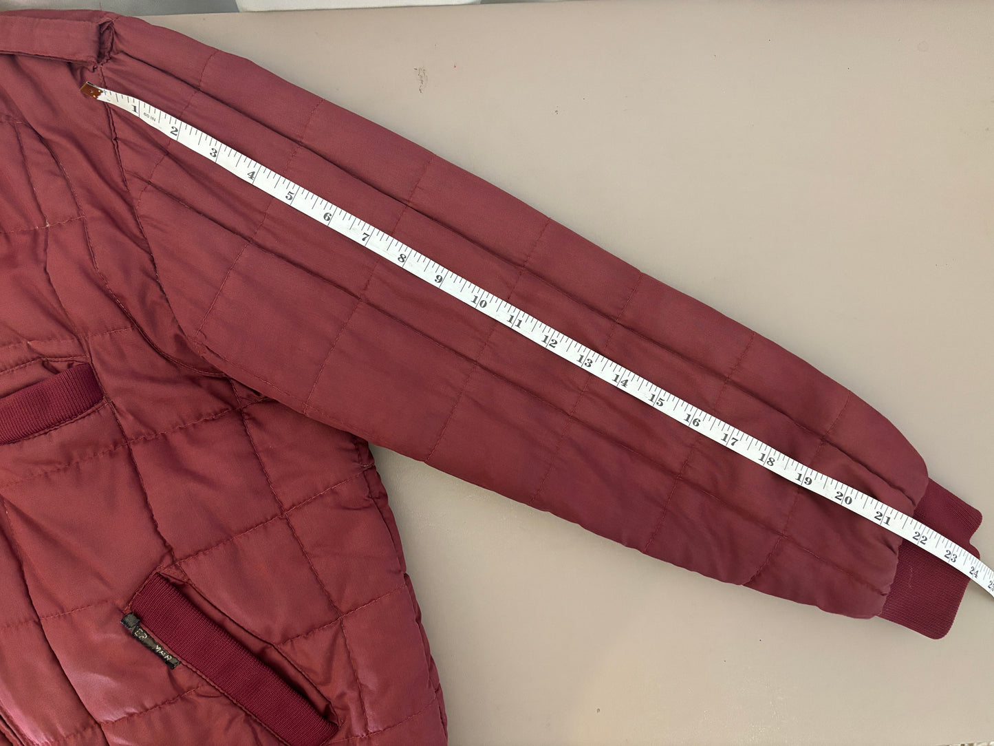 Vintage quilted bomber jacket S