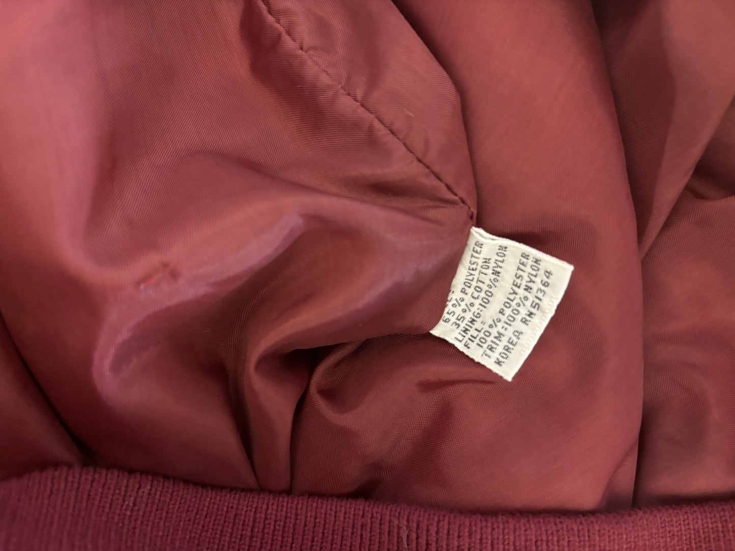 Vintage quilted bomber jacket S