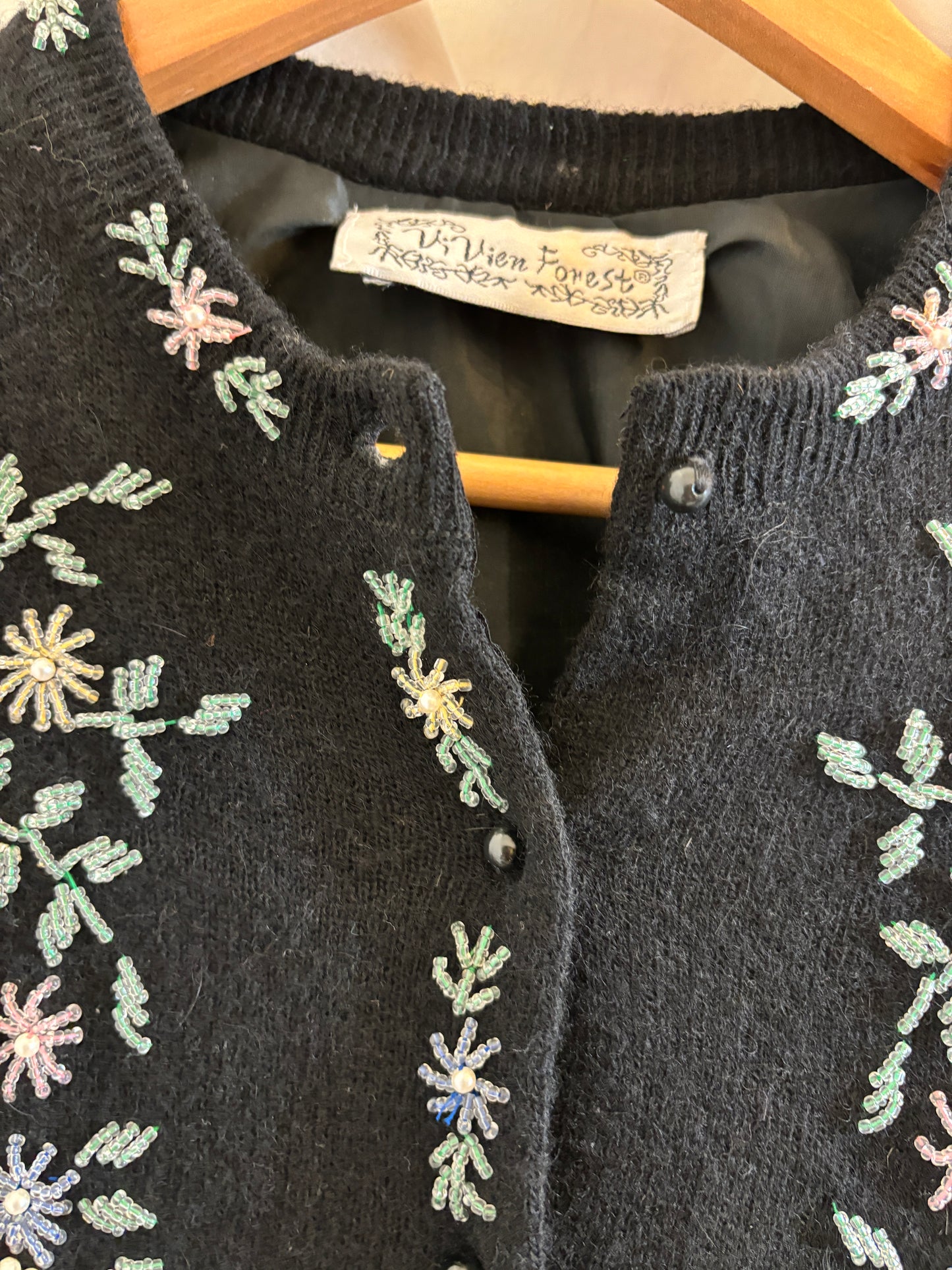 Vintage Floral Embroidered Cardigan