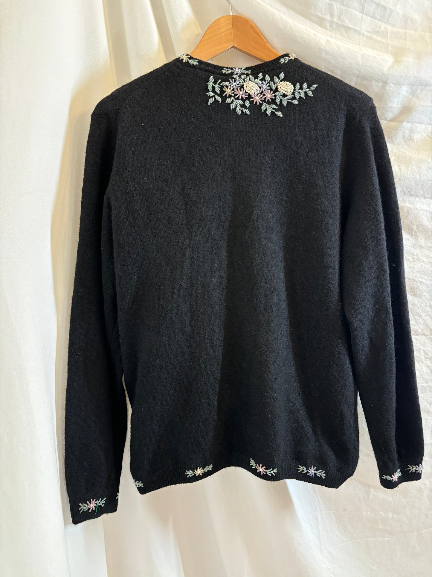 Vintage Floral Embroidered Cardigan