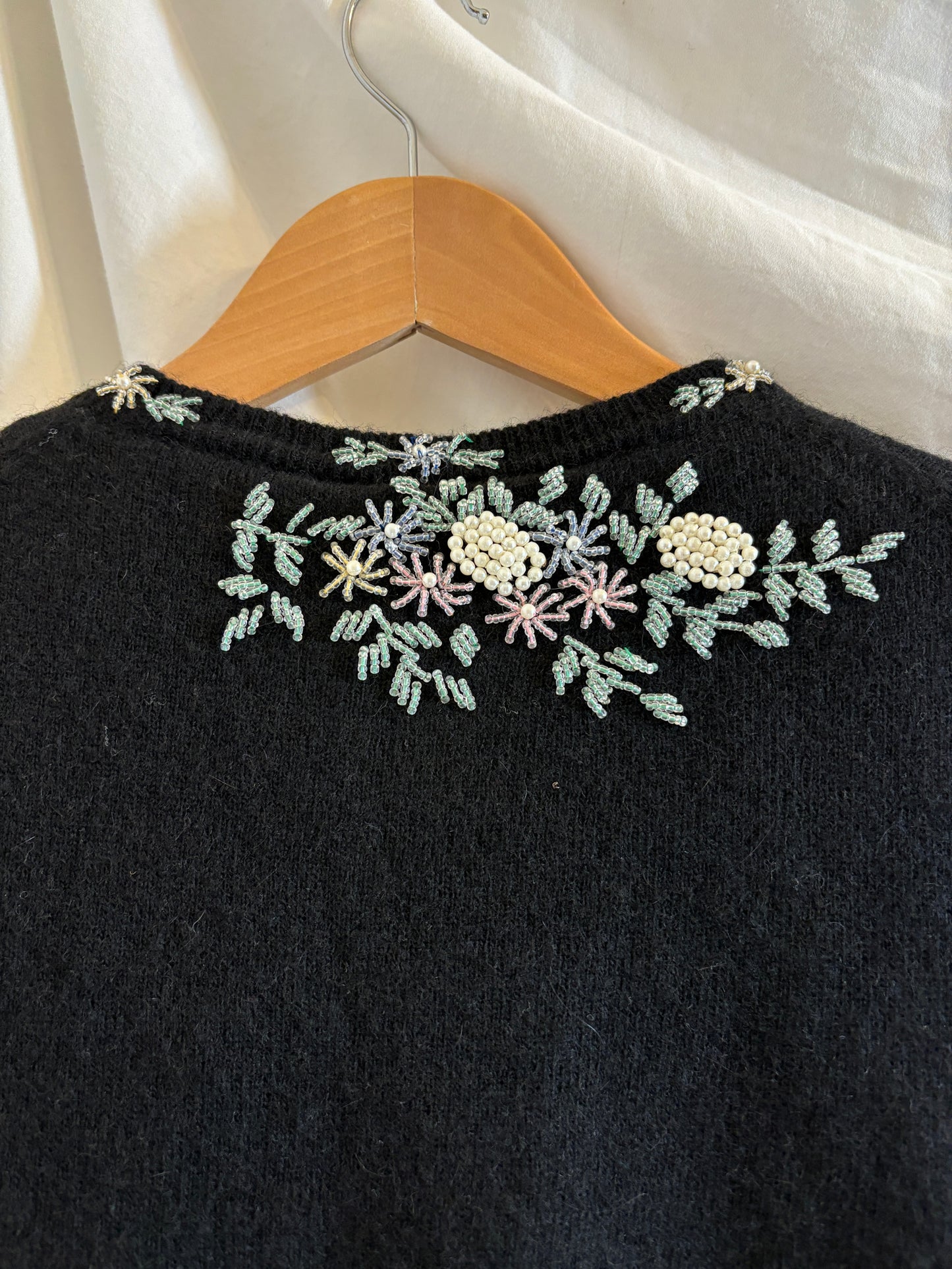 Vintage Floral Embroidered Cardigan