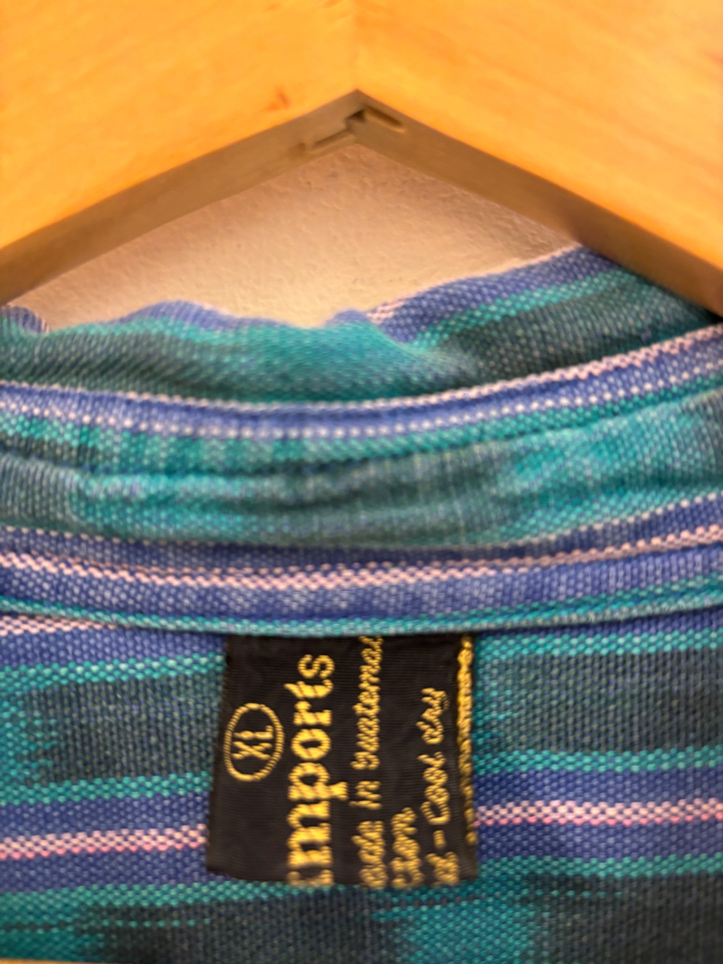 Handmade Striped Button-Front