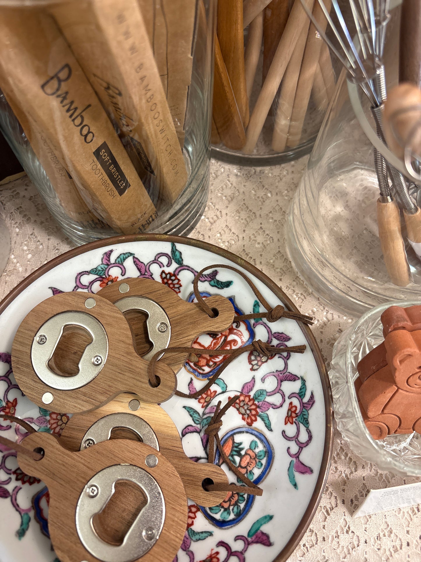 Wood Bottle Opener Coaster