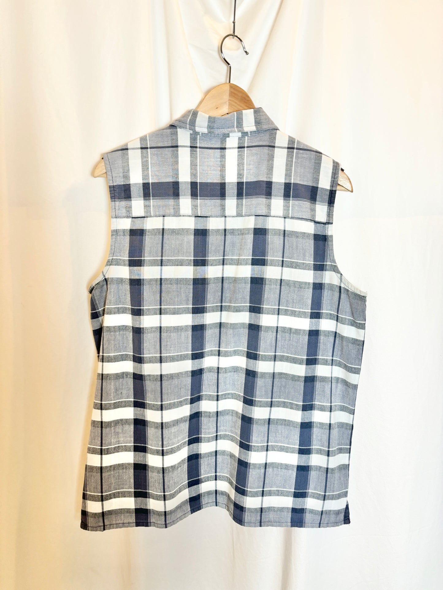Vintage 90s Plaid Sleeveless Top