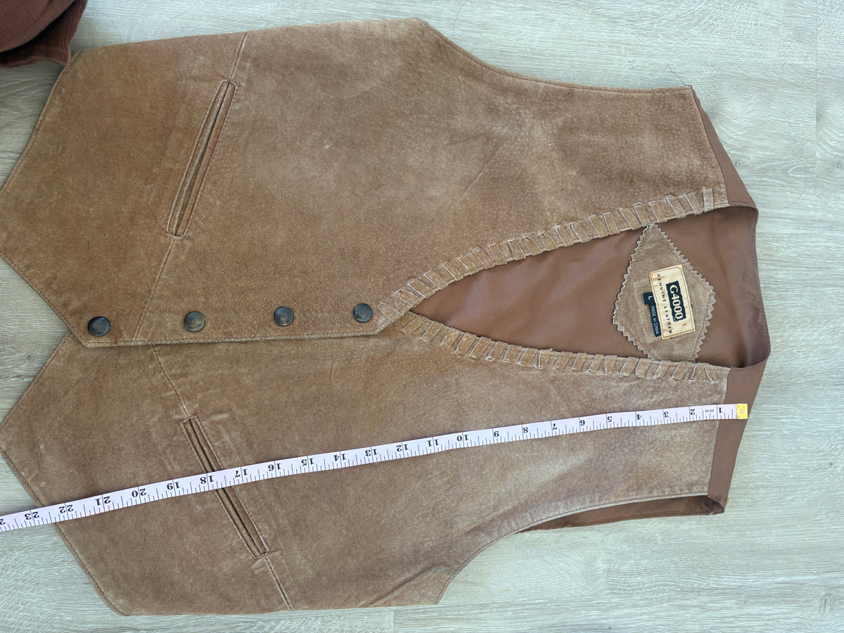 The VTG Fashions G4000 Vest in tan color