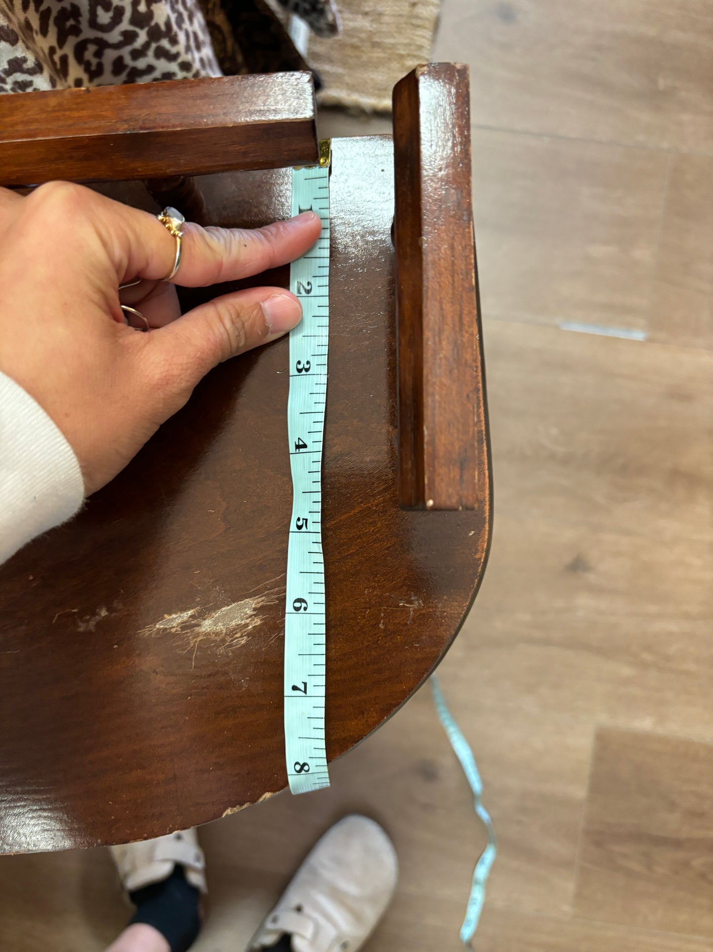 Vintage Wooden Console Table with Drawer
