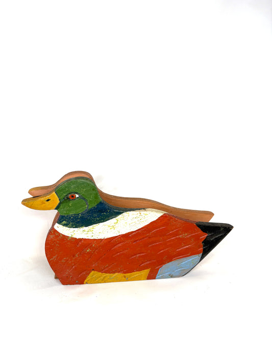 Wooden Duck napkin
or letter holder