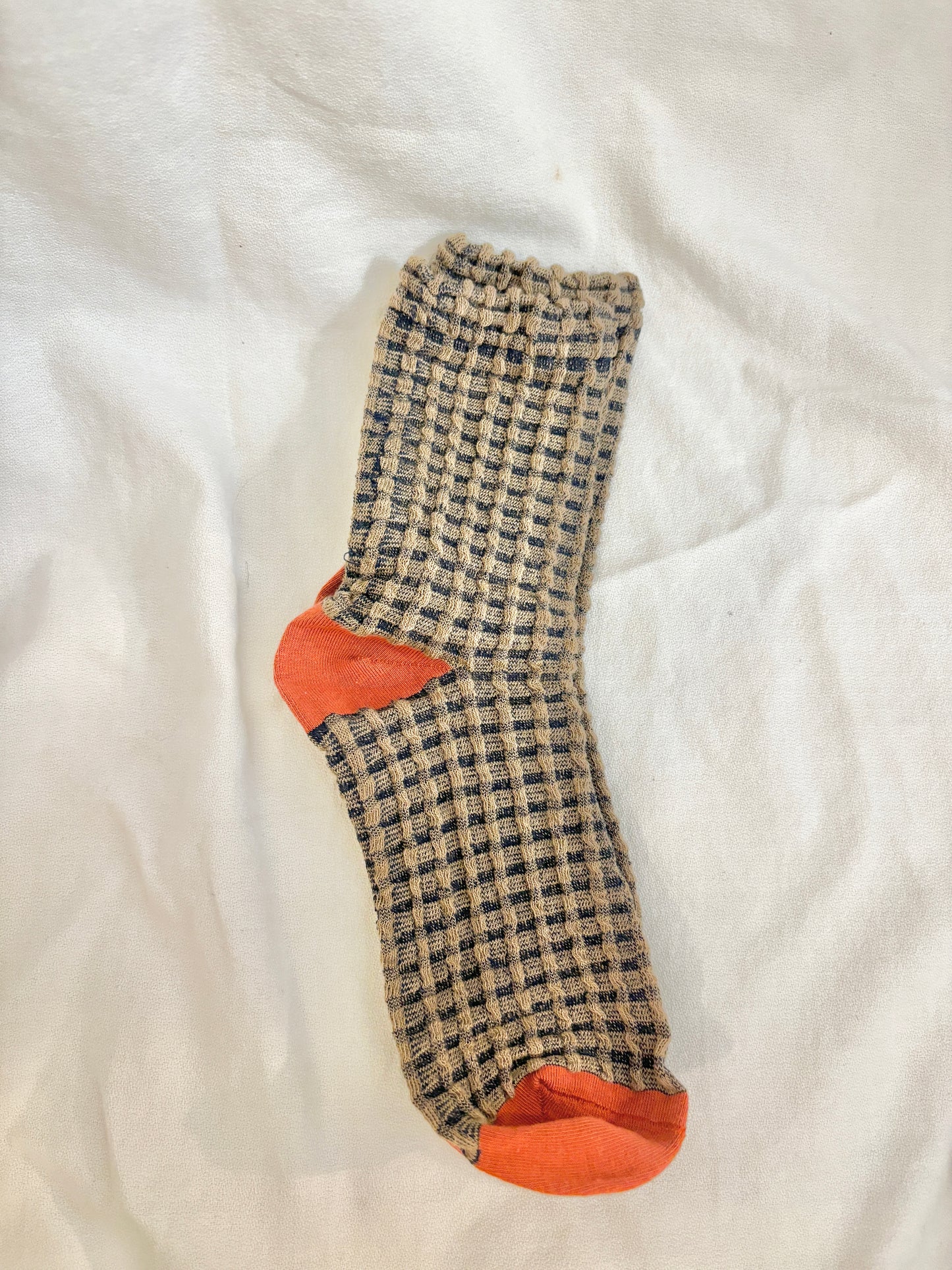 Sunset Dahlia Knit Socks