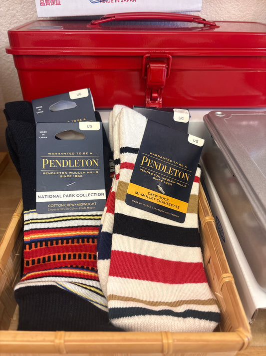National Park Stripe Cotton Crew Socks