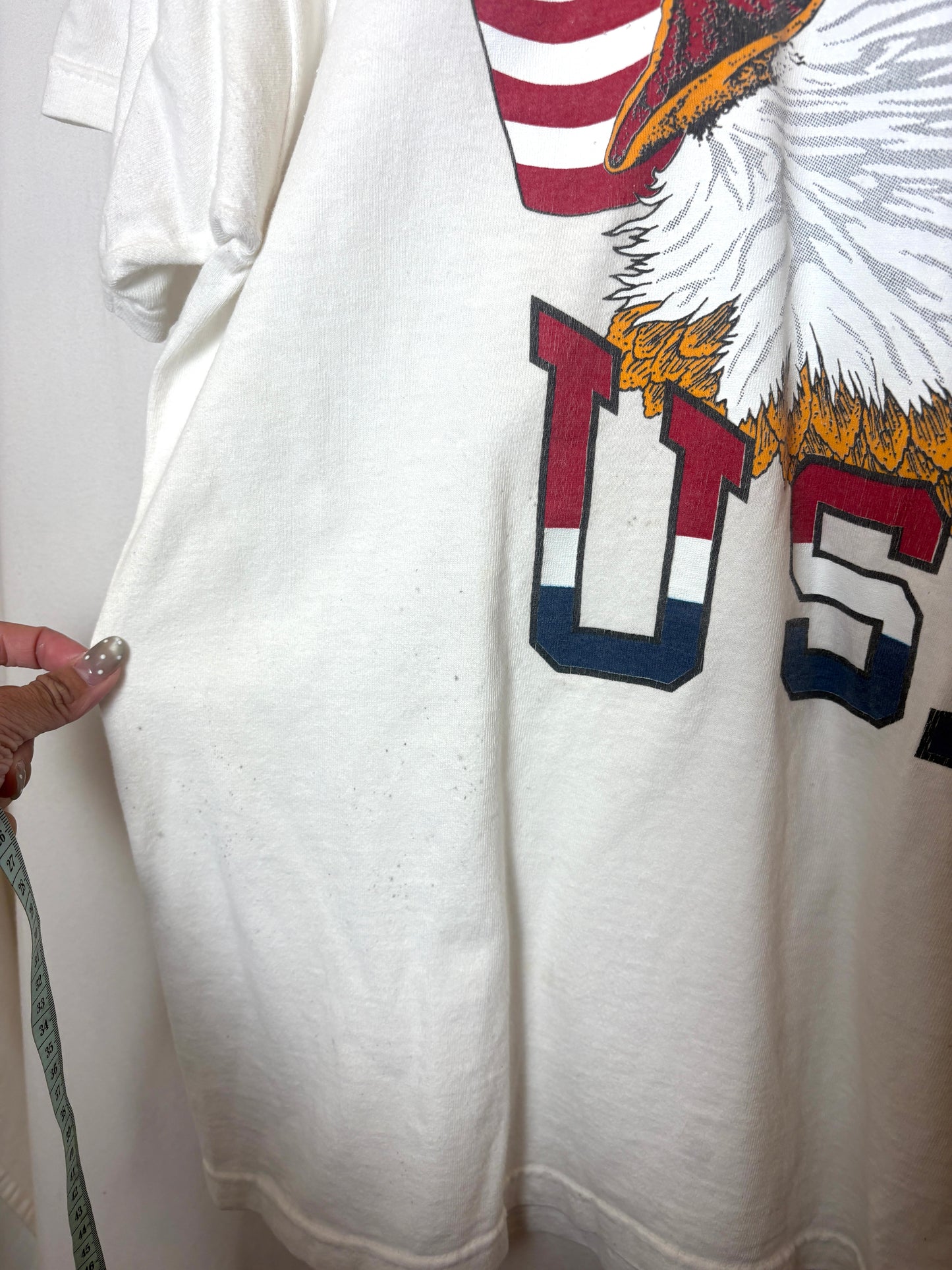 Vintage 80's USA Bald Eagle T-Shirt Single Stitch Size L
