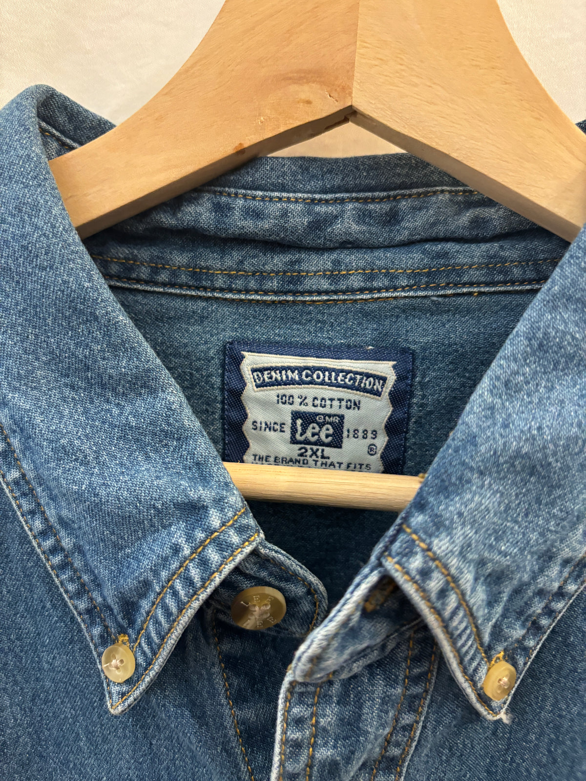Lee Denim Bass Ale Embroidered Shirt