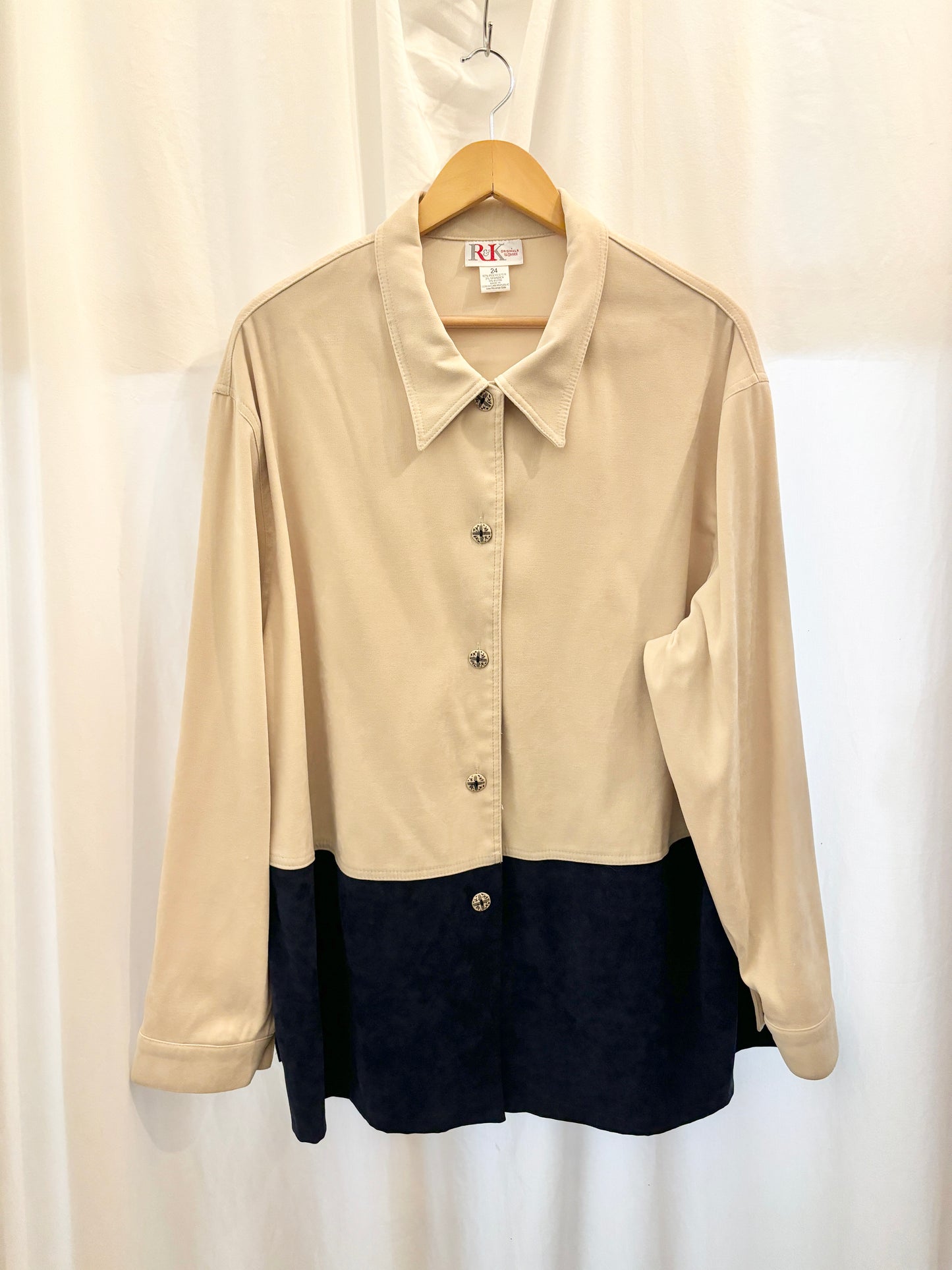 Beige & Navy Jacket