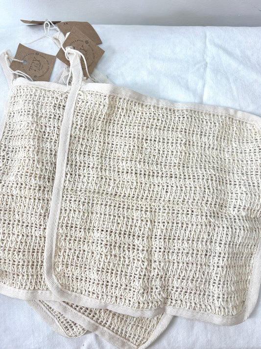 Cotton & Sisal Shower Wash Cloth (Plastic Free)