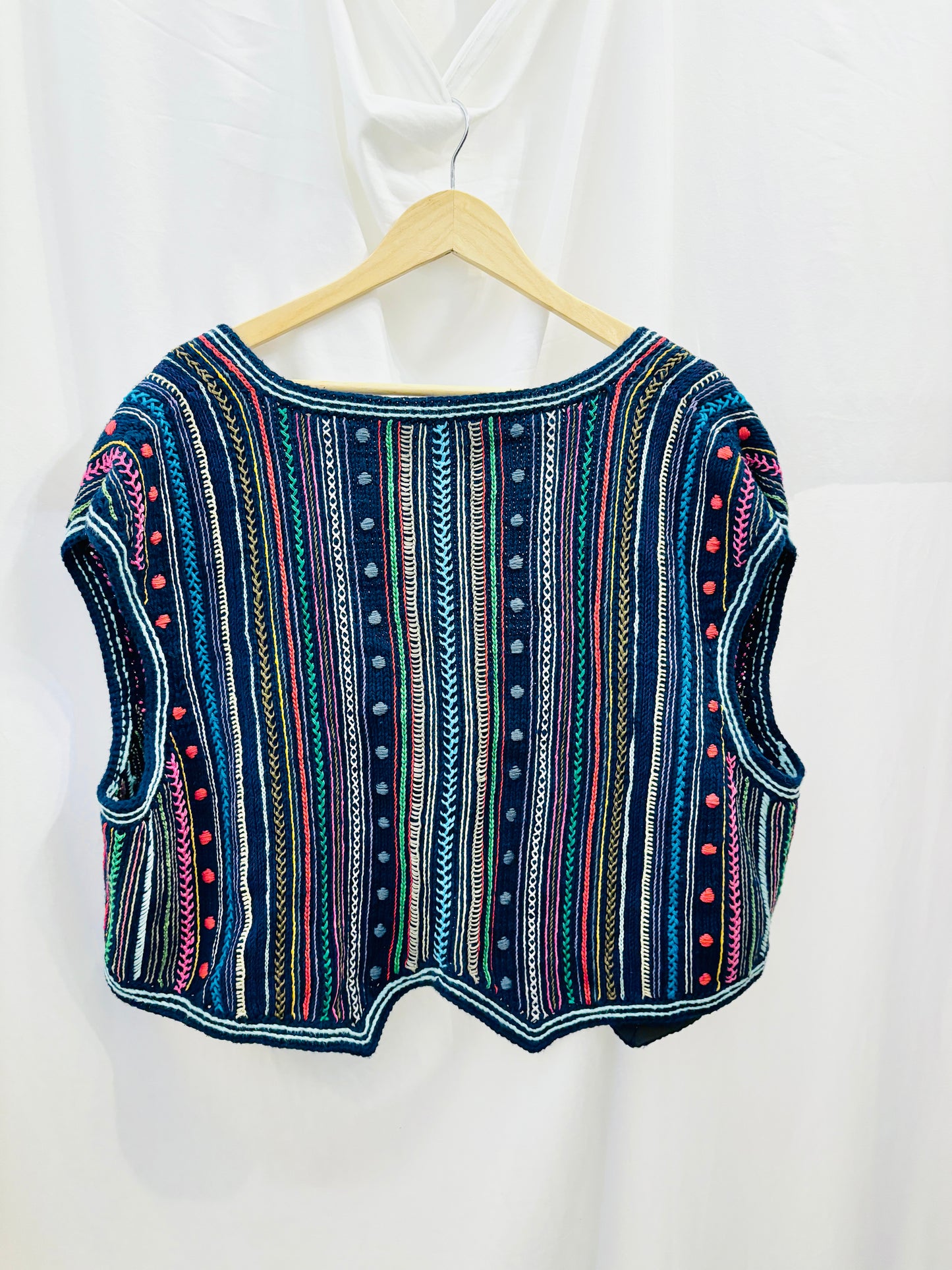 Handmade Embroidered Knit Vest