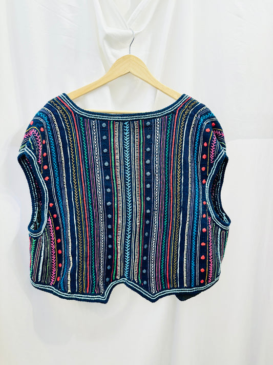 Handmade Embroidered Knit Vest
