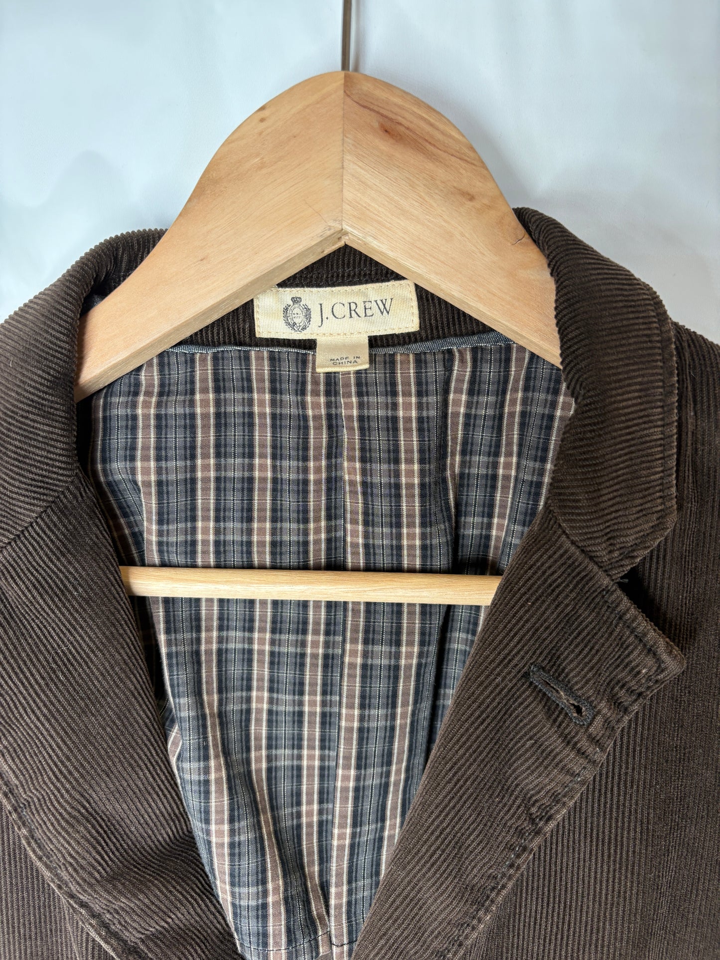 J. Crew Brown Corduroy Elbow  Blazer Men's Size Small