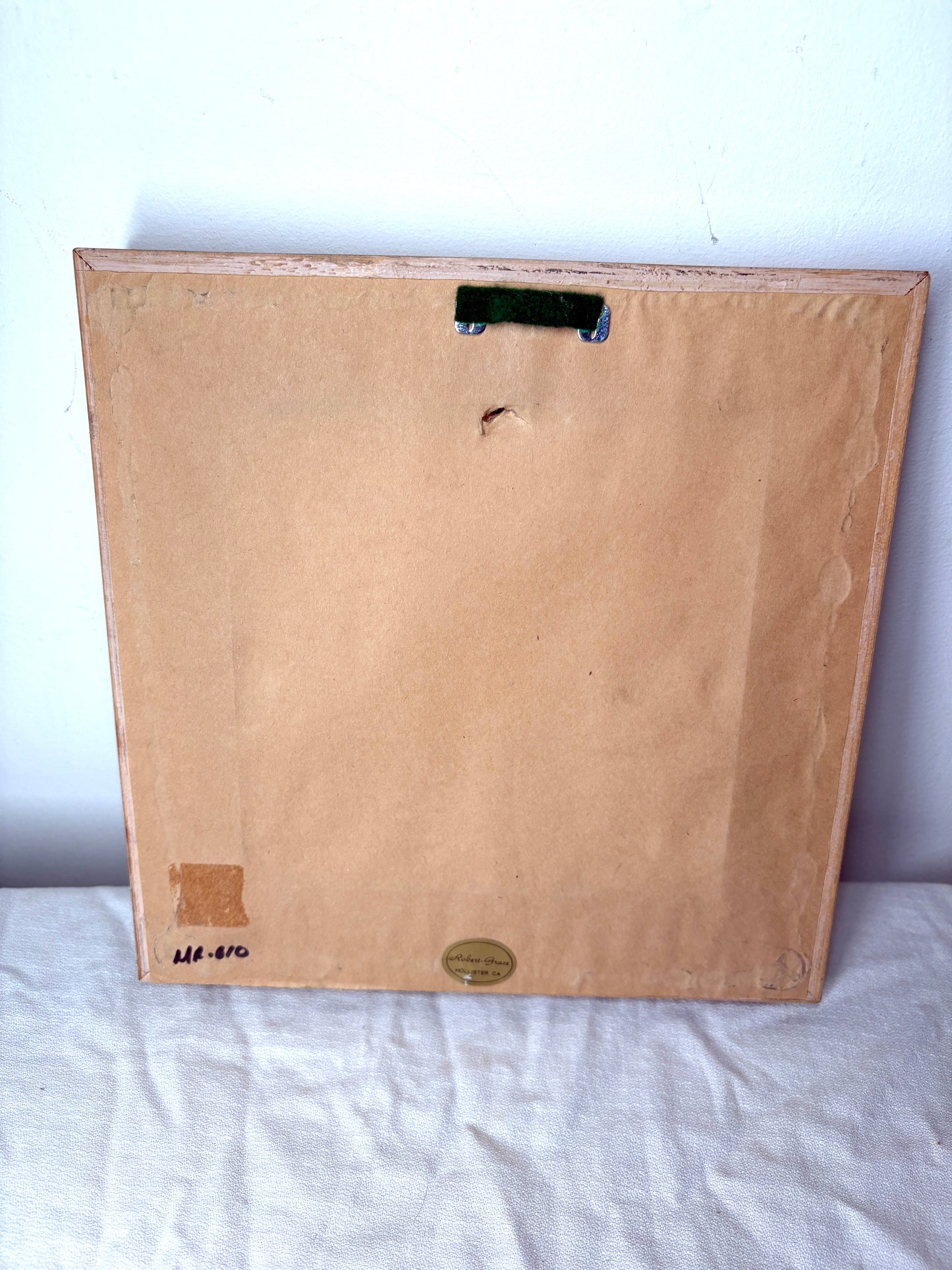 Vintage Accent Mirror  Square Ornate Wooden Frame 10x10