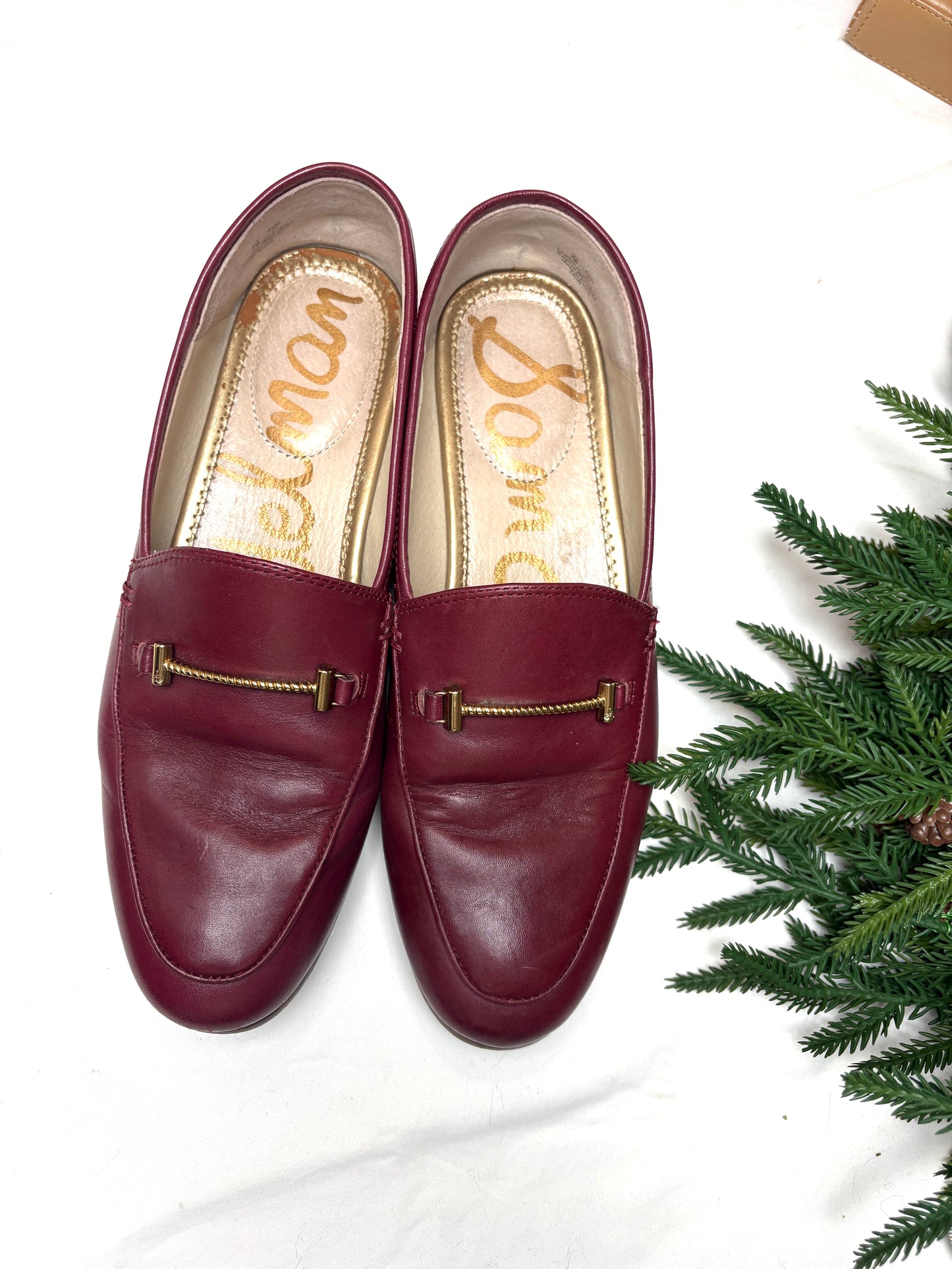 Sam Edelman Loafers, Size 7, Red Color