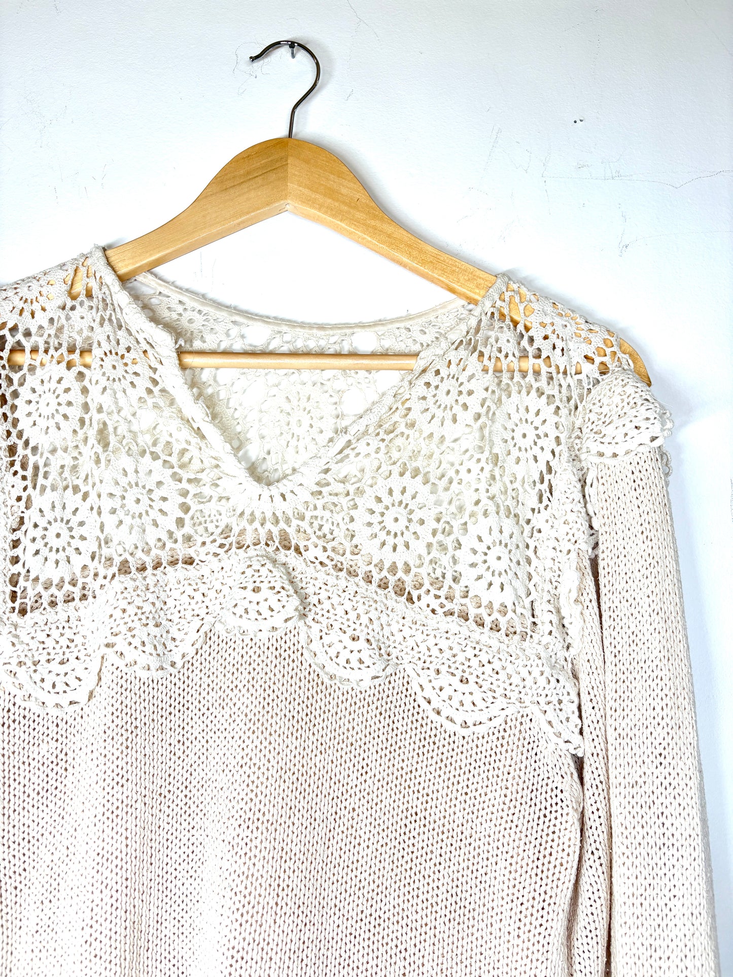 Timeless Crochet Lace Sweater