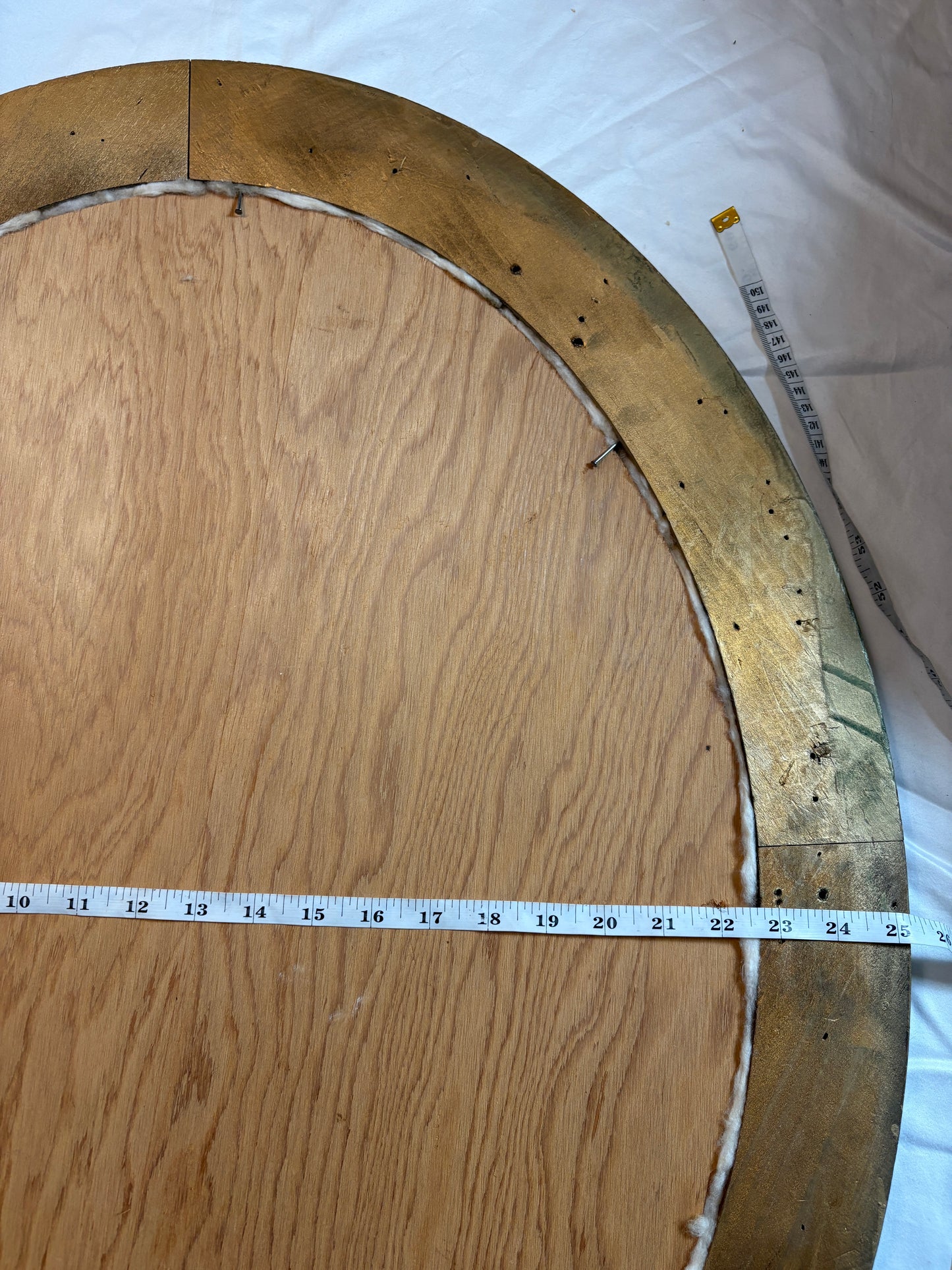 Vintage French Rococo-Style Oval Gilt Mirror