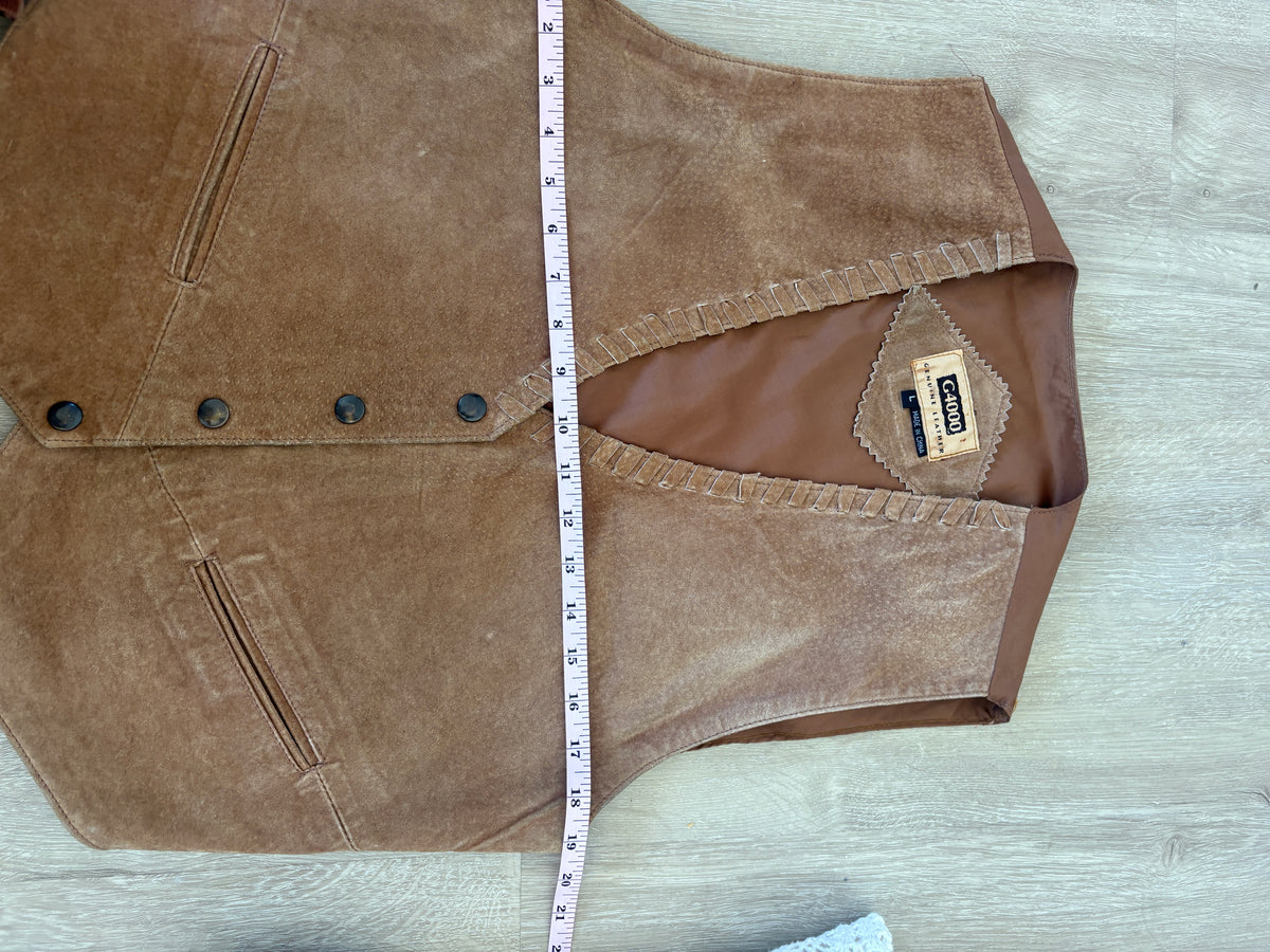 The VTG Fashions G4000 Vest in tan color