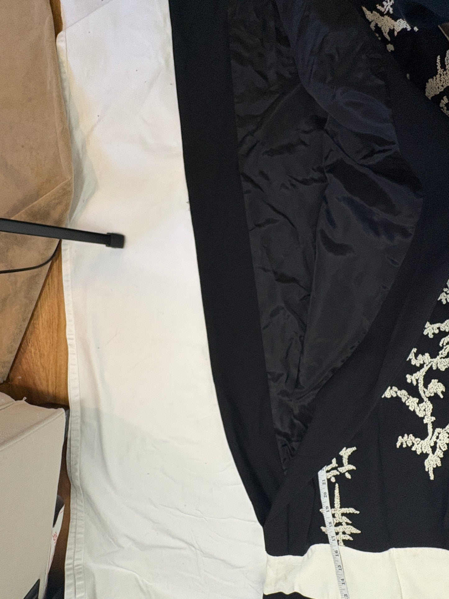 Glass Apparel Custom Vtg 60s Black Color With Beaded Chinese new year Dress