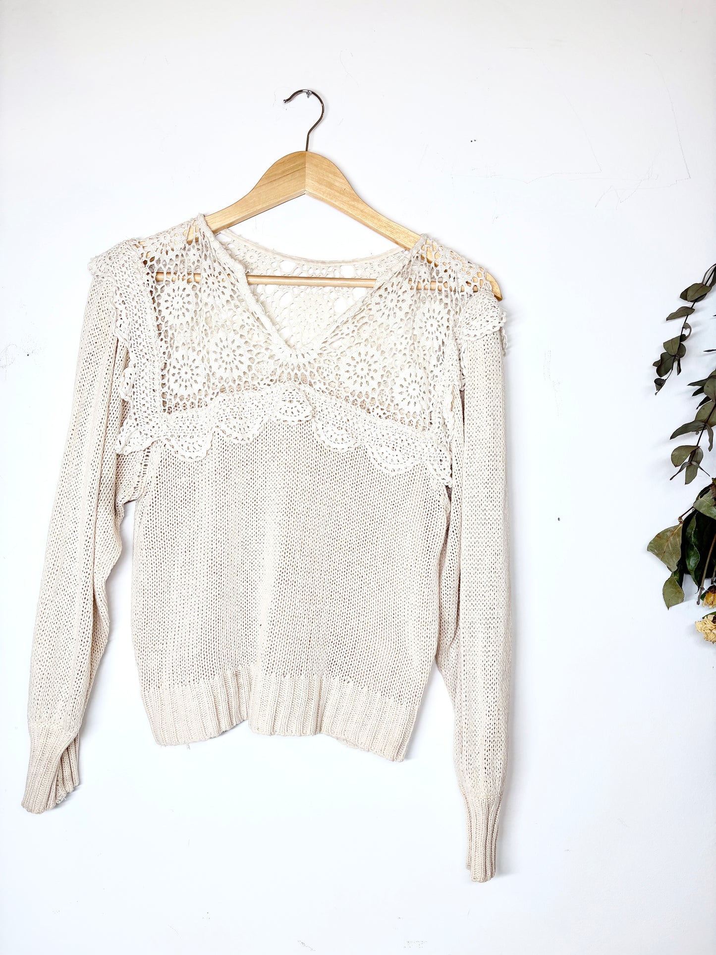 Timeless Crochet Lace Sweater