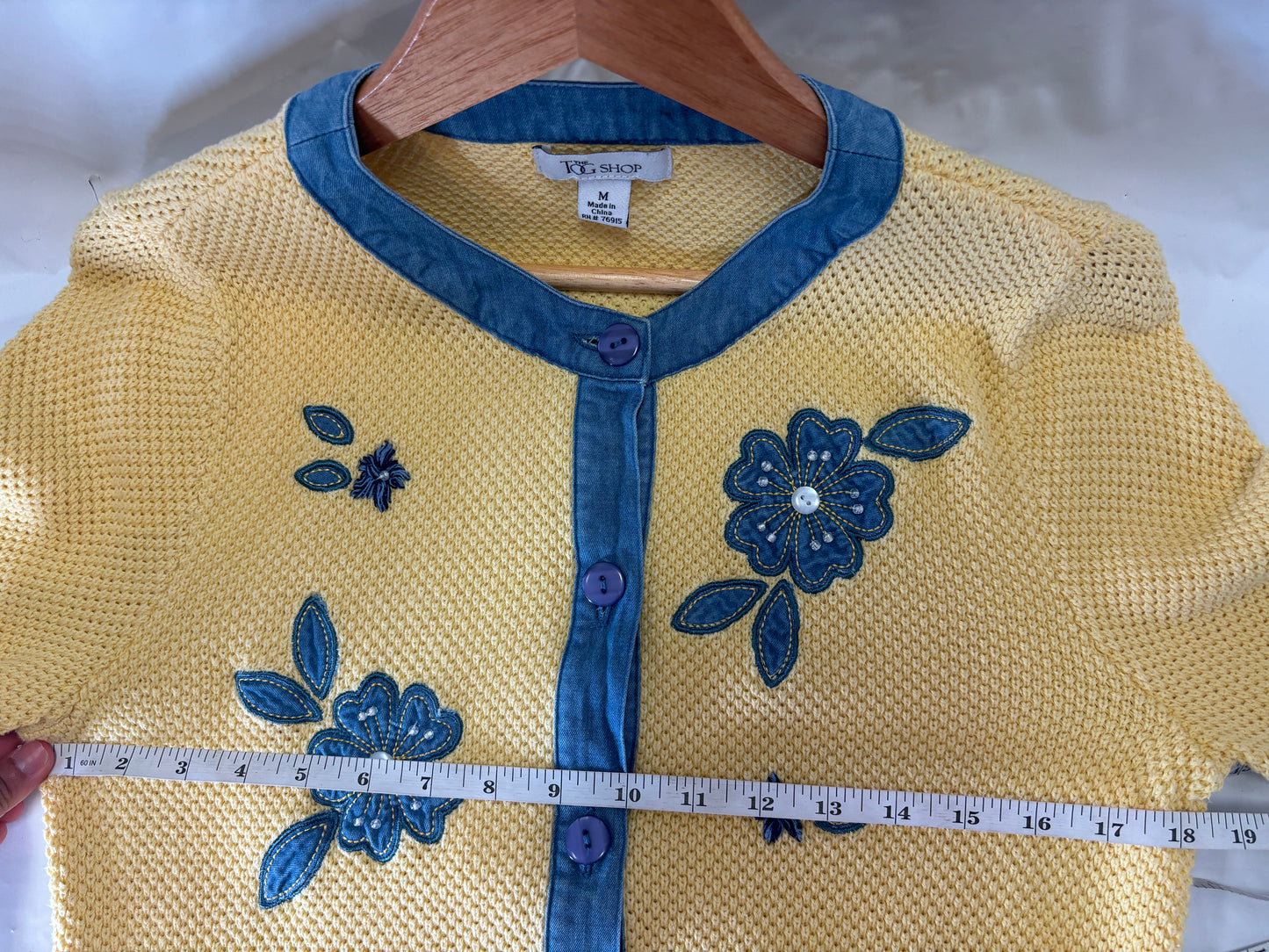Embellished Flower Cardigan