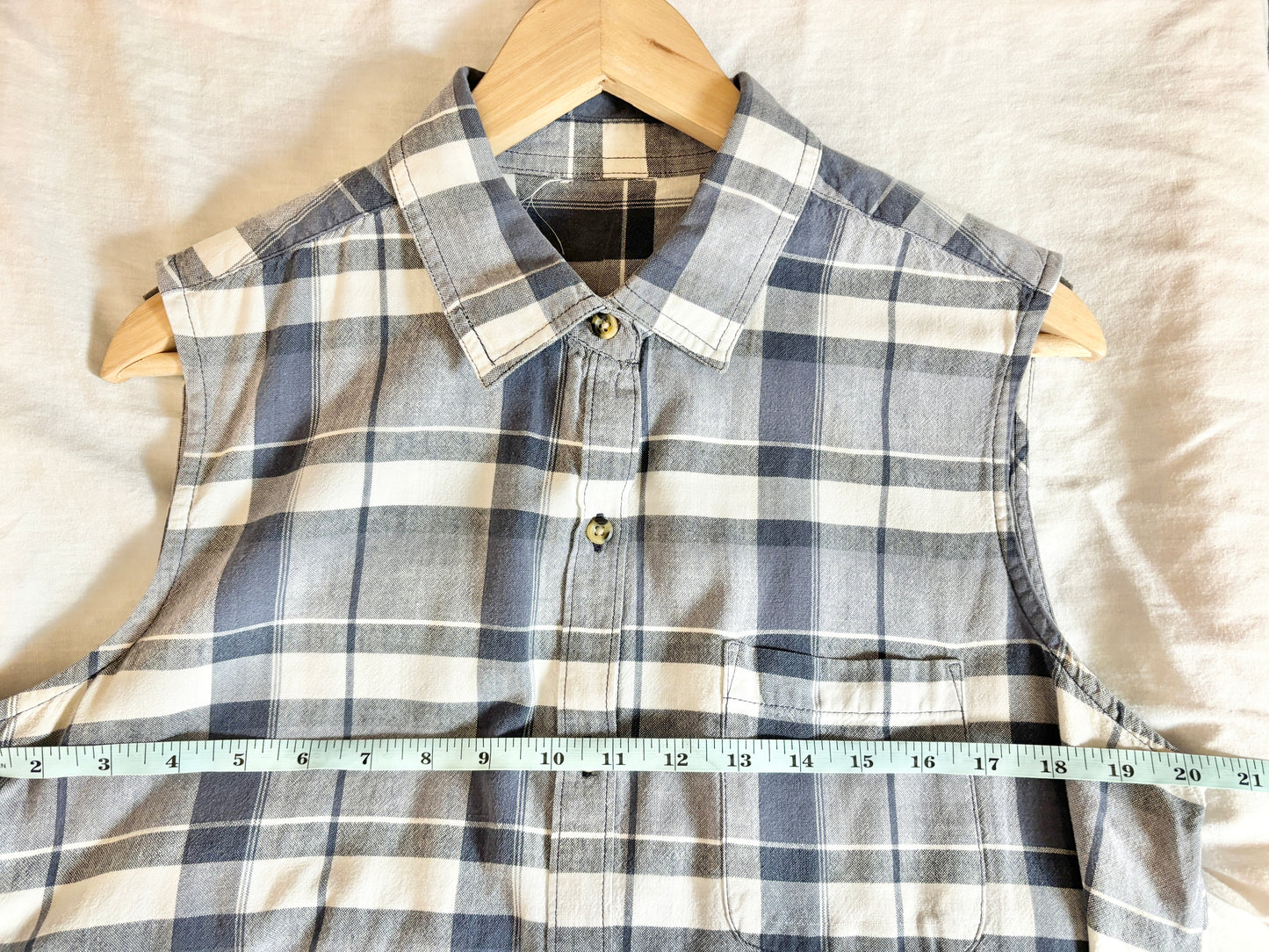 Vintage 90s Plaid Sleeveless Top