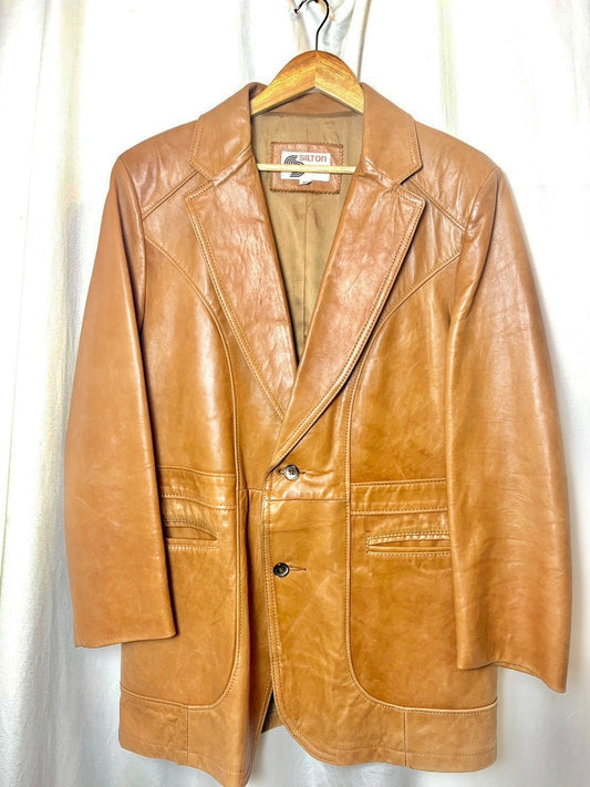 70s Silton California Leather Blazer