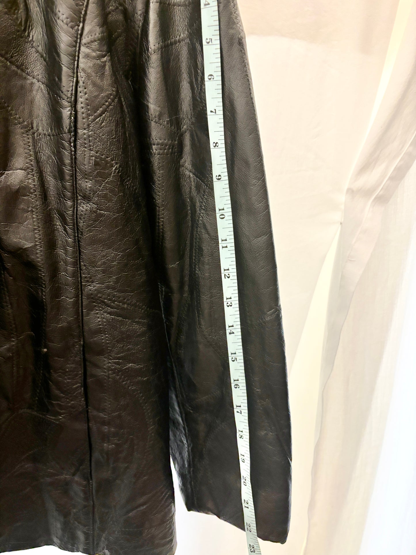 Stitched Patchwork Leather Jacket