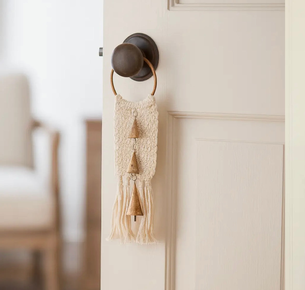 Macrame Cone Bells Door Hanger