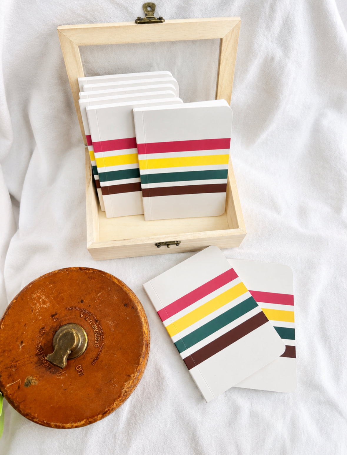Retro Stripe Pocket Notebook