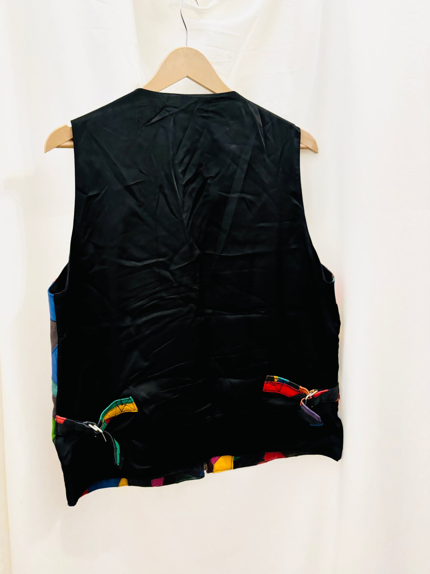 Patchwork Leather Vest