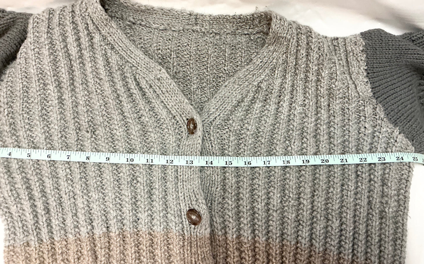Handmade Knit Button-Up Cardigan