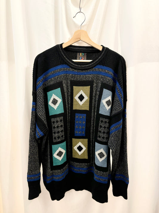 Baffo Geometric Knit Sweater