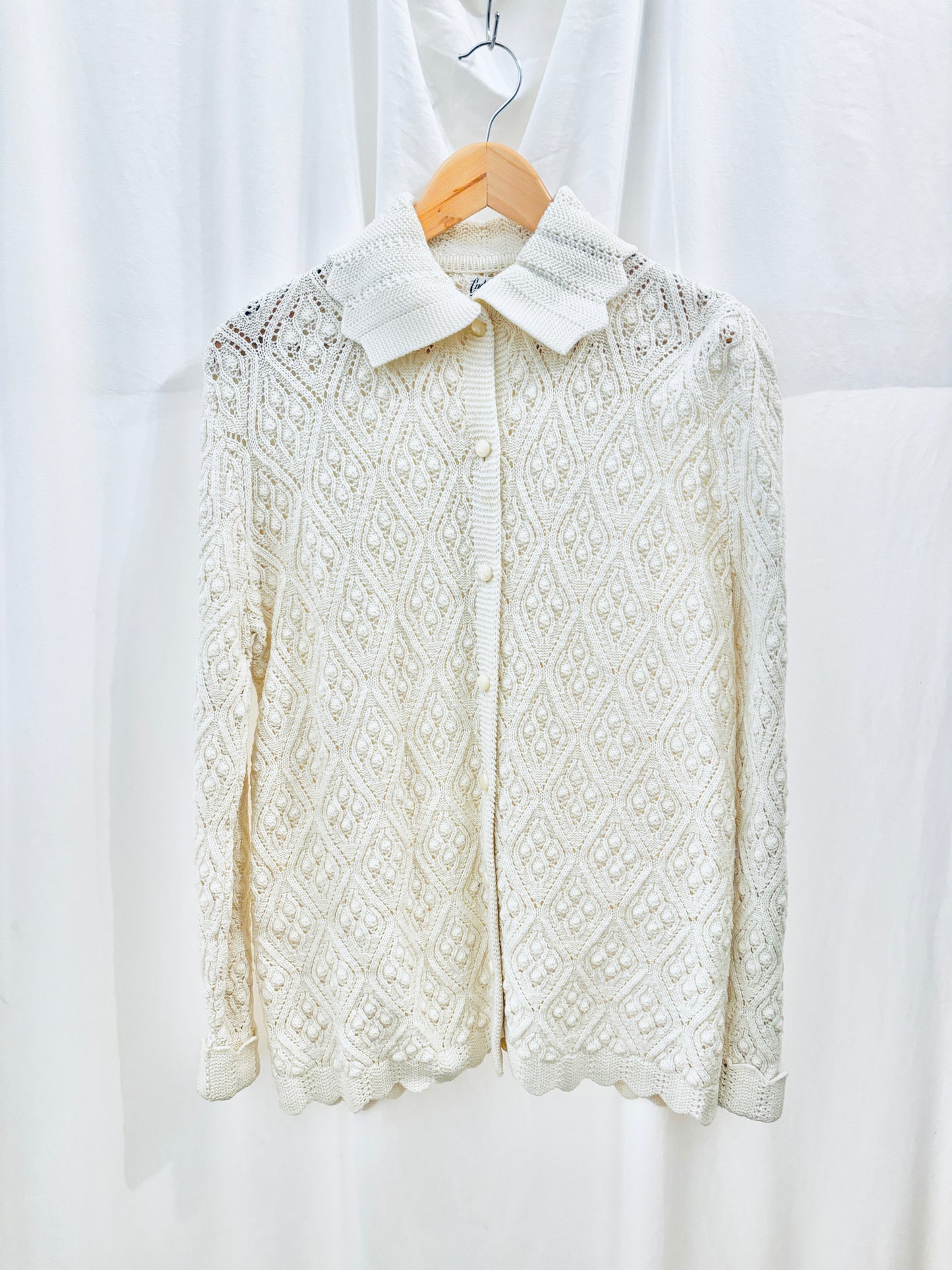 Vintage Cream Knit Sweater