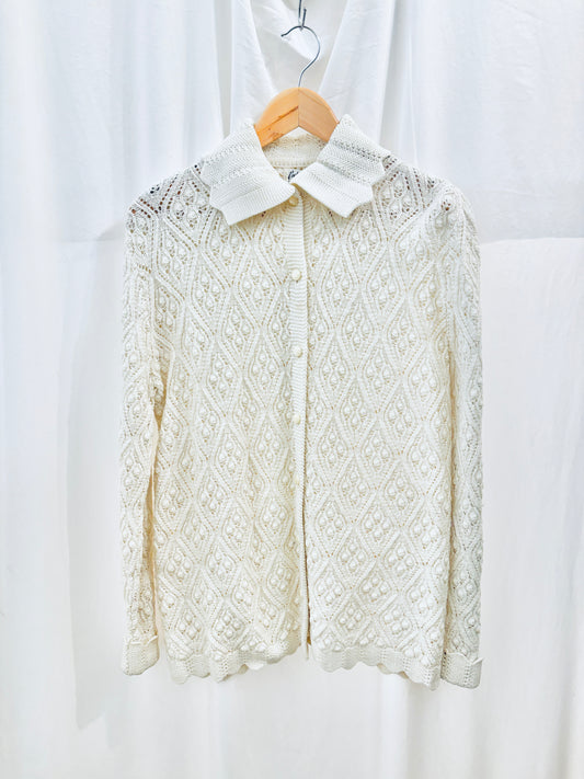 Vintage Cream Knit Sweater