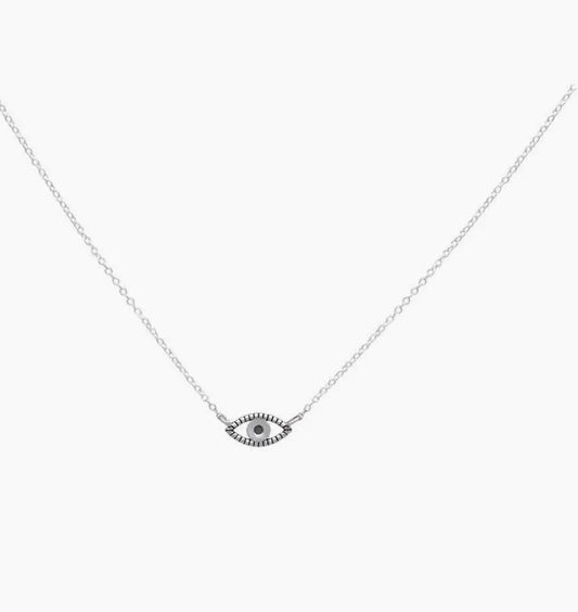 Sterling Silver Eye Necklace