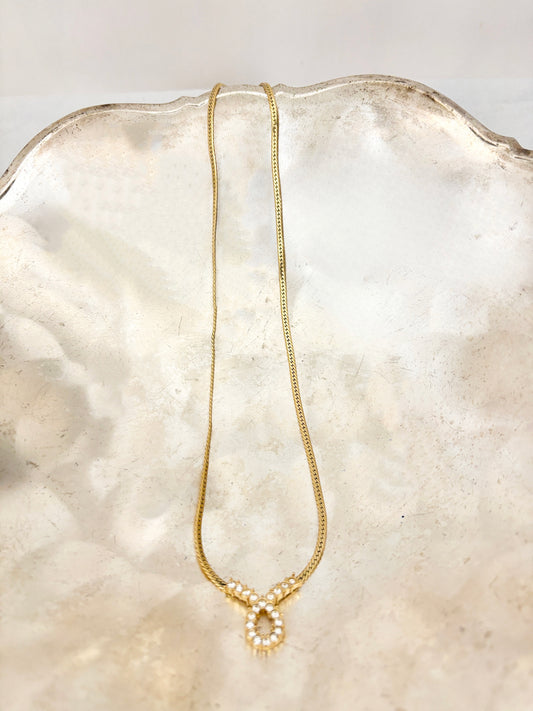 Avon Herringbone Choker Necklace