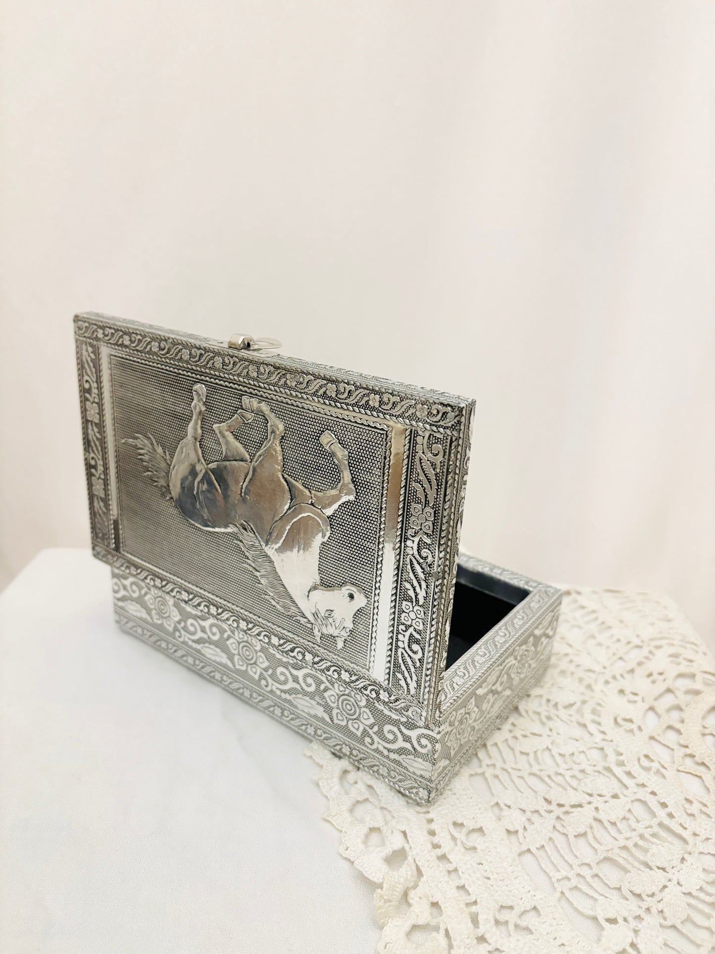 Silver Horse Treasure Box.