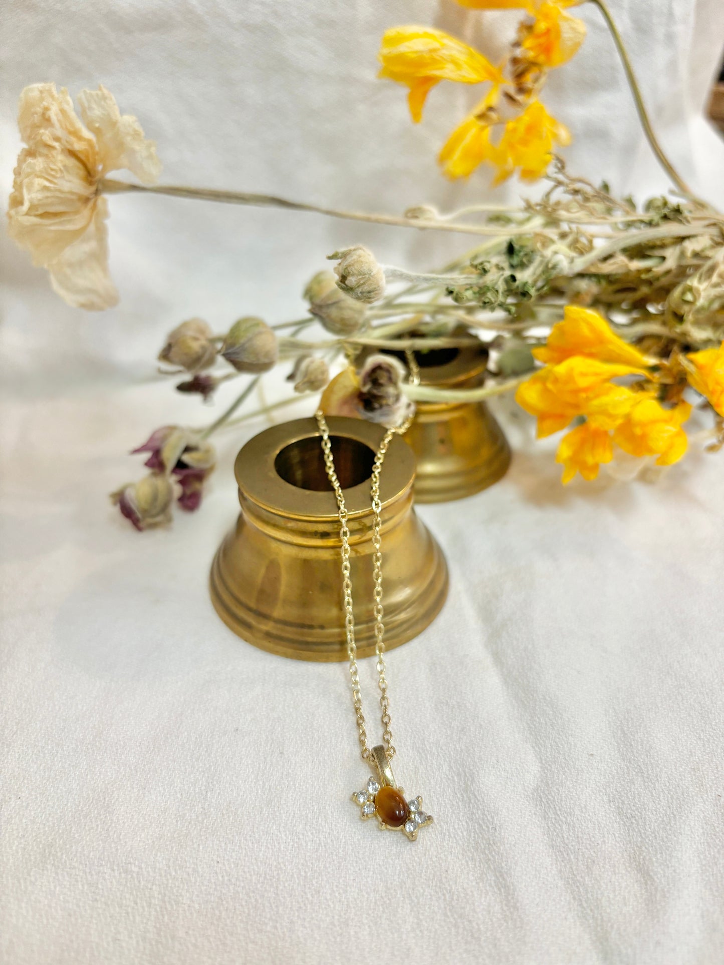 Tiger Eye Pendant Necklace