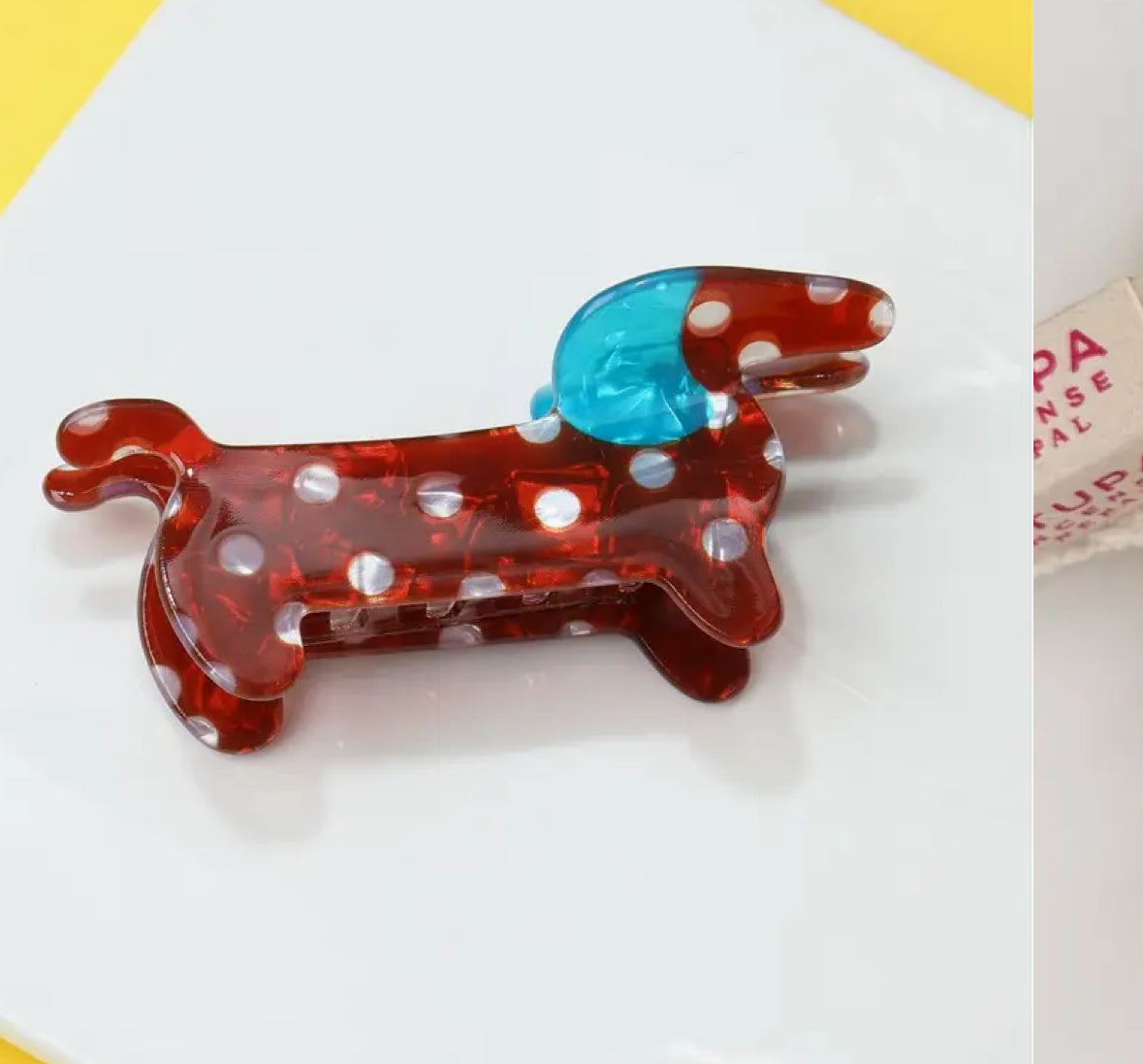 Jumbo dog hair claw clip