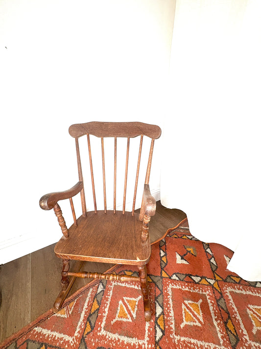 Vintage Wooden Childs Rocking