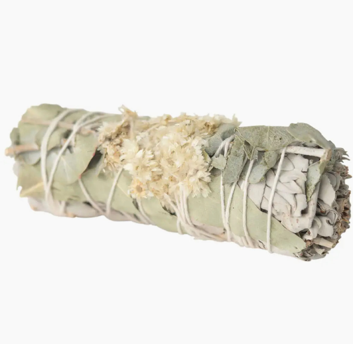 White Sage/Eucalyptus/Flowers smudge