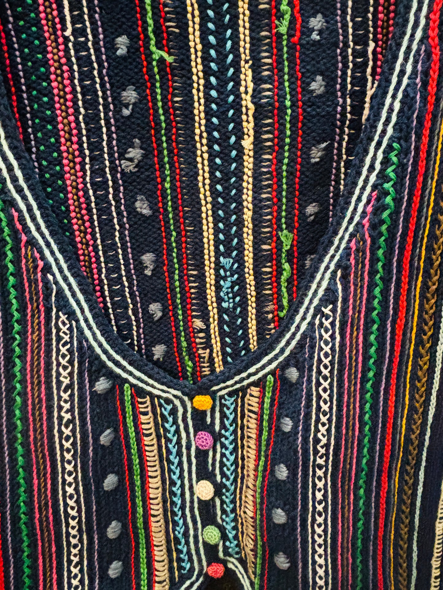 Handmade Embroidered Knit Vest