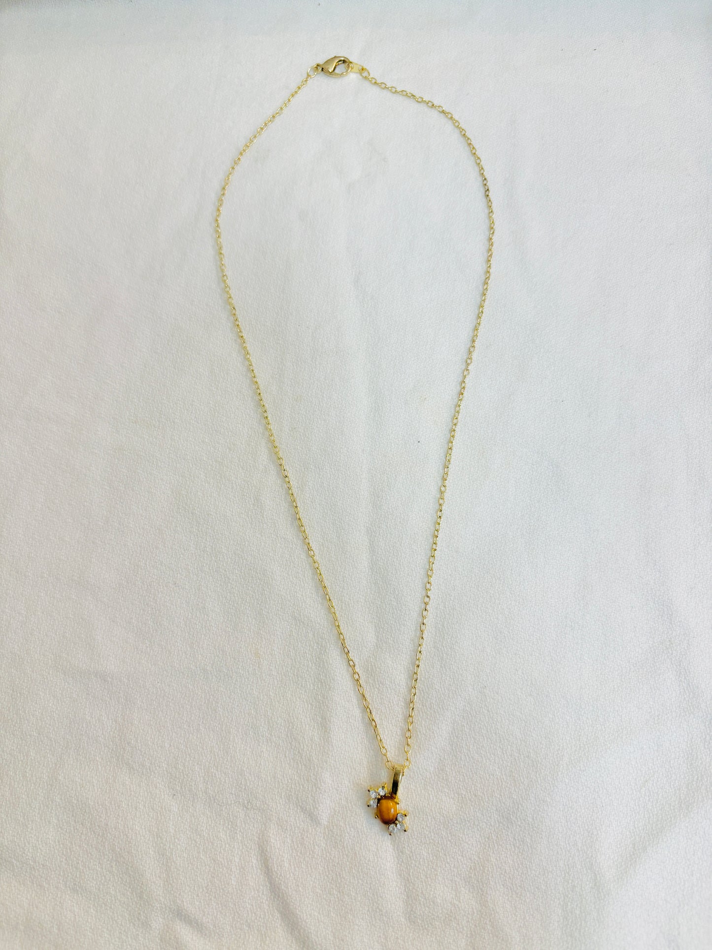 Tiger Eye Pendant Necklace