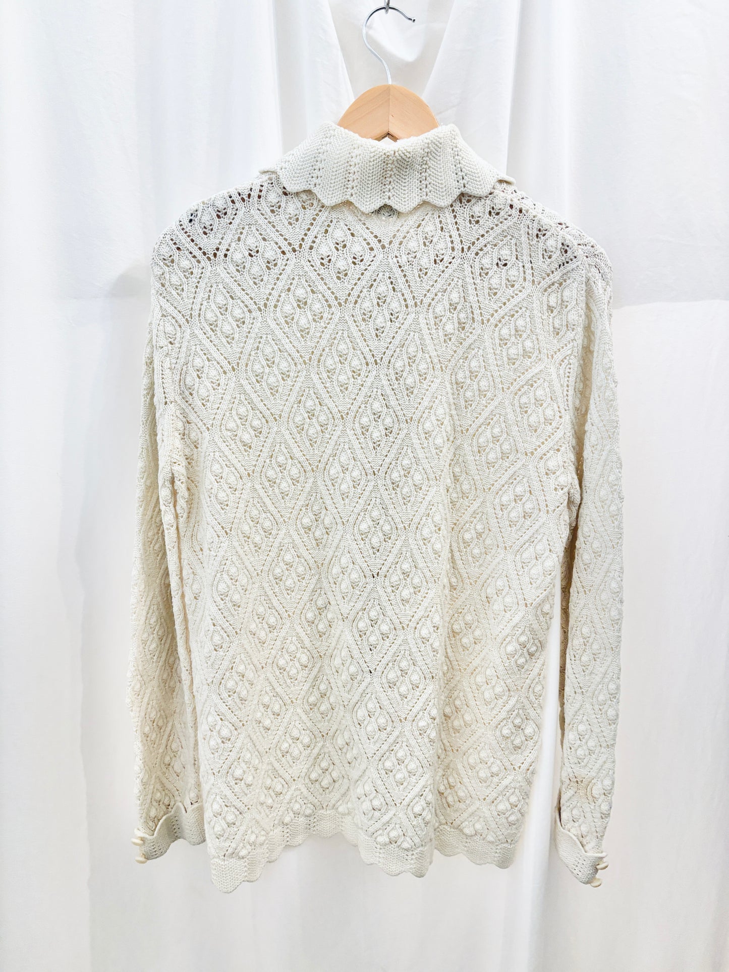Vintage Cream Knit Sweater