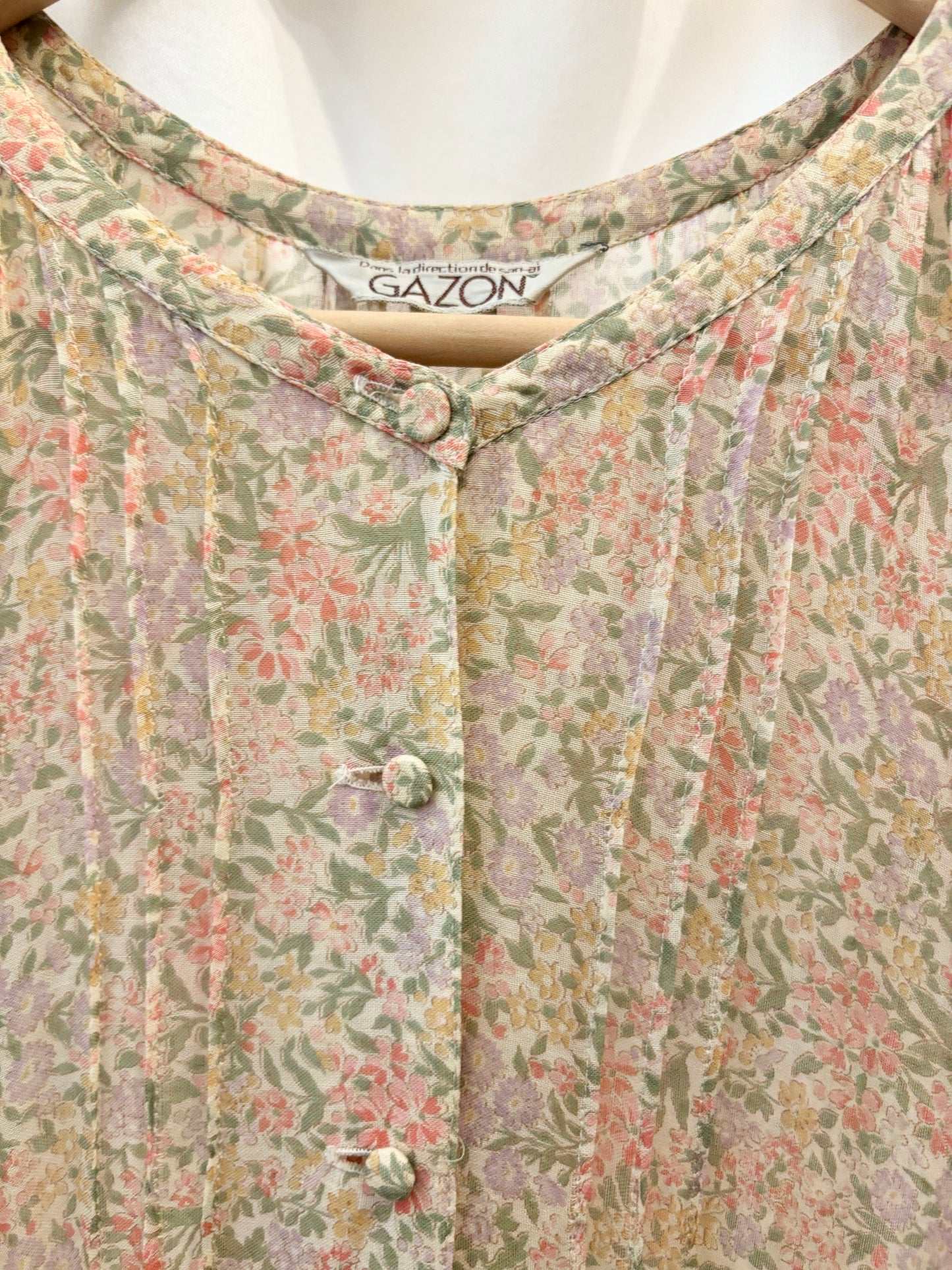 Vintage Floral Midi Dress